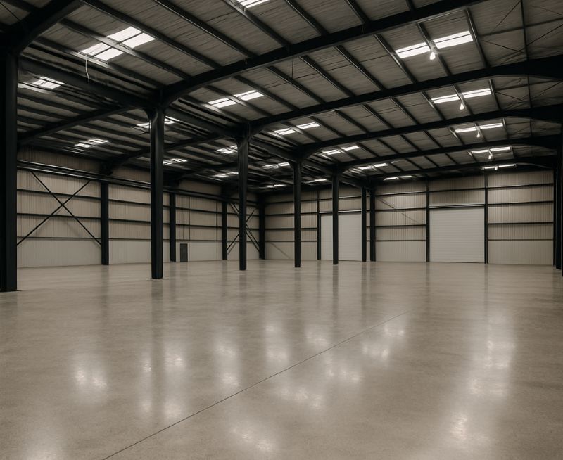 Commercial-warehouse-polished-concrete-flooring-Albury