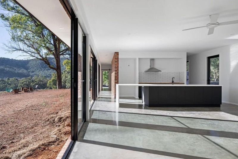 Polished-Concrete-kitchen-and-living-space-Wangaratta